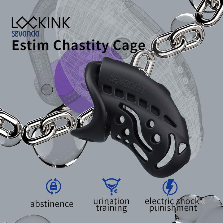 Nautilus Estim Chastity Cage - Delightor