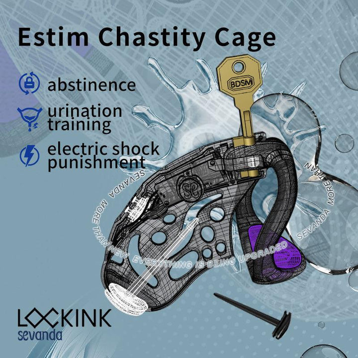 Nautilus Estim Chastity Cage - Delightor