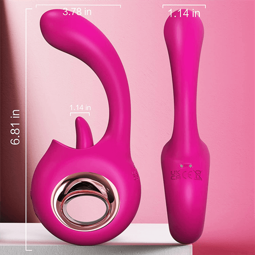 2 in 1 Licking & Vibrating G Spot Vibrator - Delightor