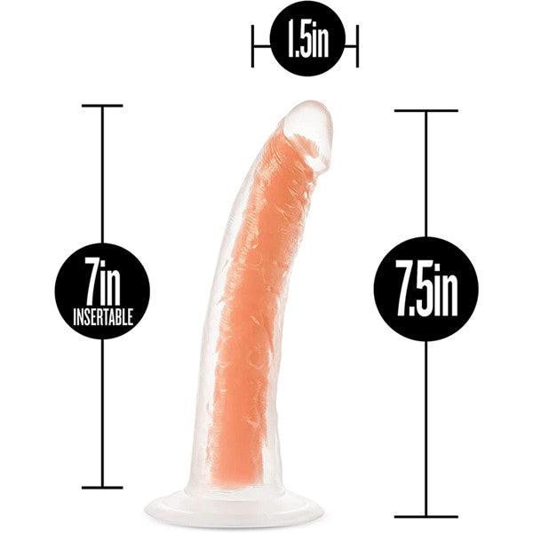 7.5 INCH Glow In Dark Dildo Yellow - Delightor