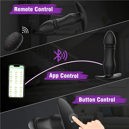 9 Modes Vibrating Butt Plug with App & Remote Control Vibrator - Delightor