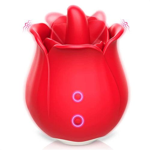 9 Vibrating Clitoris & Nipple Stimulation Rose Toy Barbara - Delightor