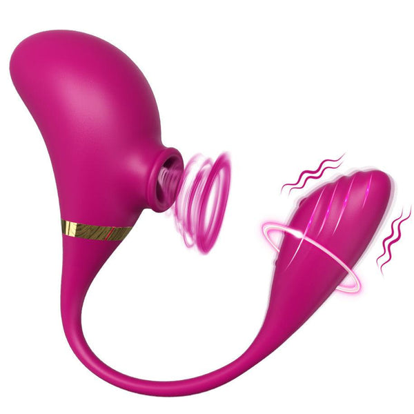 AMZING TOY_ 2IN1 Sucking Vibrator Kissing Angel - Delightor