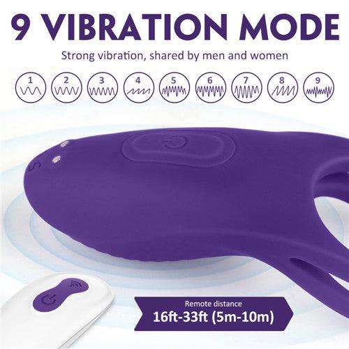 AMZING TOY_ Remote Control Cock Ring Vibrator Trap-RCT