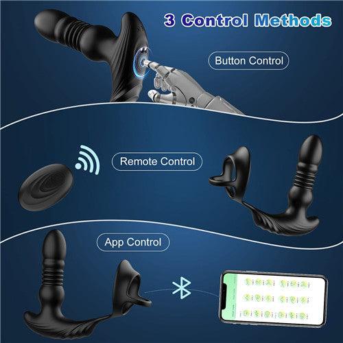 App & Remote Control Thrusting Anal Vibrator Kyra - Delightor