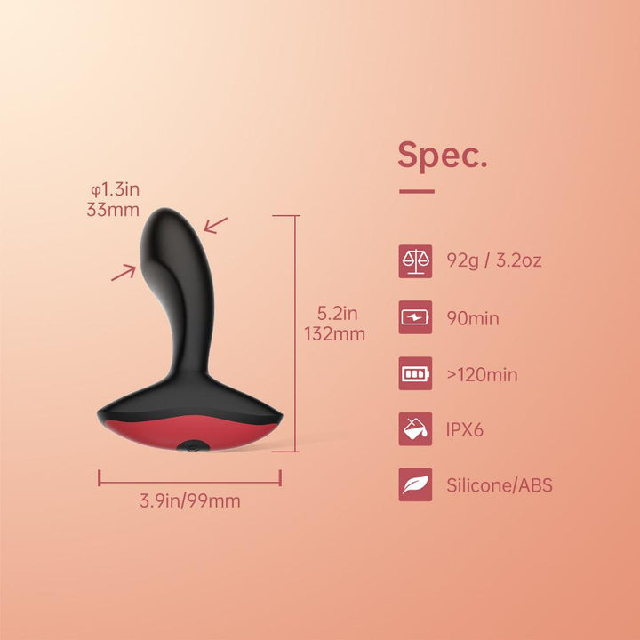 APP Control Anal Vibrator Moon - Delightor