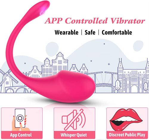 APP Control Vibrator Lola Hot Pink - Delightor