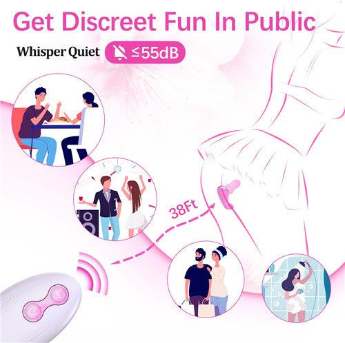 App＆Remote Control Thrusting Vibrator Thrusting Nancee Hot Pink - Delightor