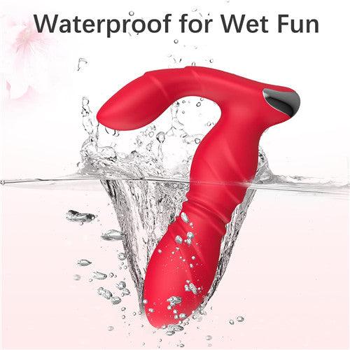 App＆Remote Control Thrusting Vibrator Thrusting Nancee Red - Delightor