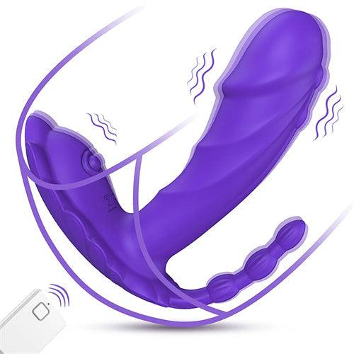 Butterfly Wearable Panty Vibrator Purple - Delightor