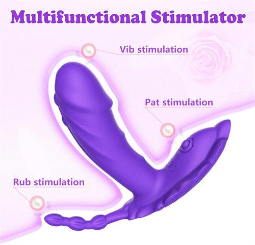 Butterfly Wearable Panty Vibrator Purple - Delightor