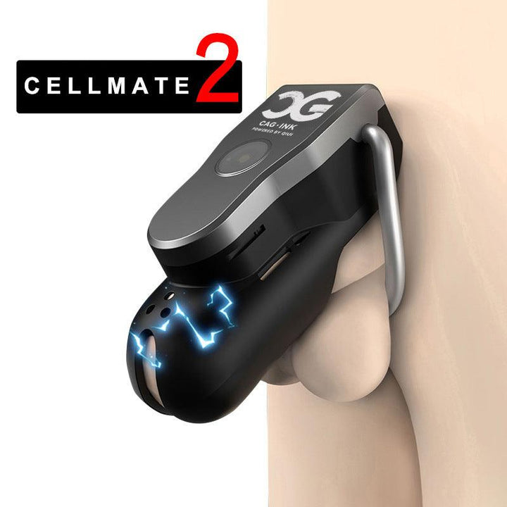 CAG-INK Cellmate 2.0 Electric Shock Distance App Control Chastity Cage - Delightor