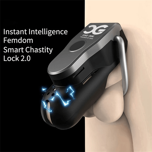 CAG-INK Cellmate 2.0 Electric Shock Distance App Control Chastity Cage - Delightor