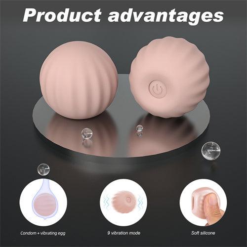 Internal Condom Vibrating Ball Hot Pink - Delightor