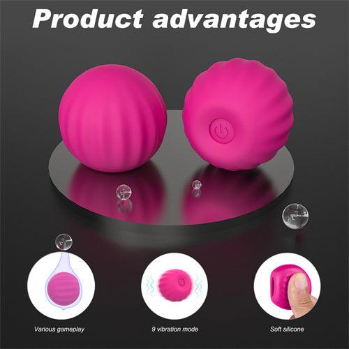 Internal Condom Vibrating Ball Hot Pink - Delightor