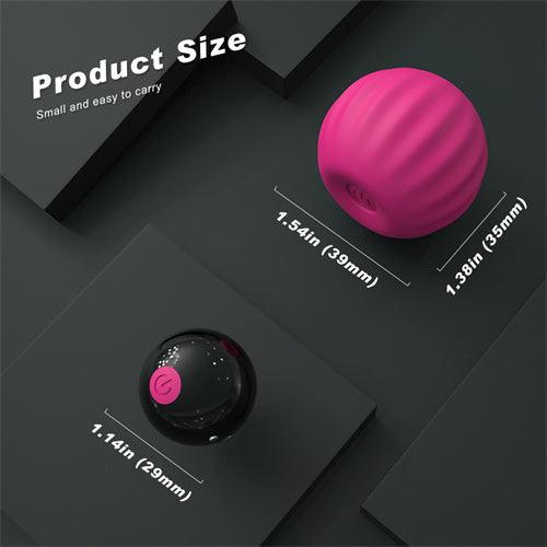 Internal Condom Vibrating Ball Hot Pink - Delightor