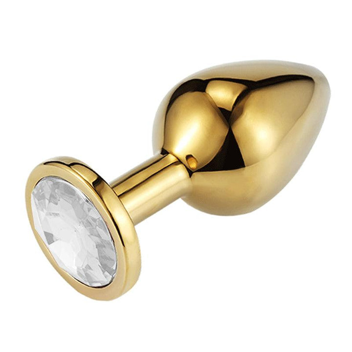 Jeweled Golden Butt Plug_Rosy Stone