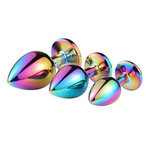 Jeweled Rainbow Butt Plug - Delightor