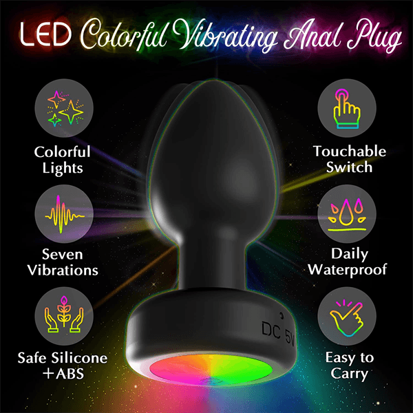 LED Light Up Anal Vibrator - Delightor