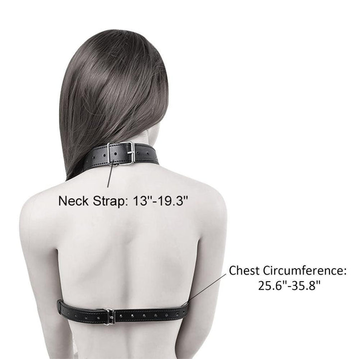 Nipple Clamp Chest Harness Breast Neck Collar Restraint Bondage - Delightor