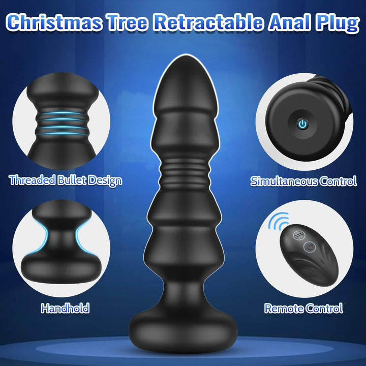 Remote Control Anal Training Set Vibrating Butt Plug for Male & Female - Delightor