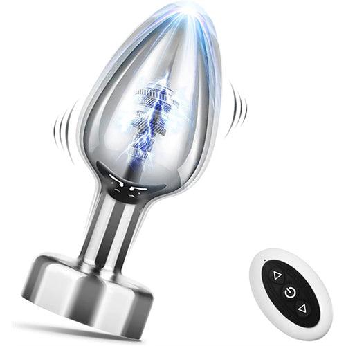 Remote Control Stainless Steel Anal Vibrator Chelsea - Delightor