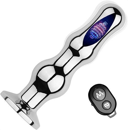 Remote Control Stainless Steel Anal Vibrator Clare - Delightor