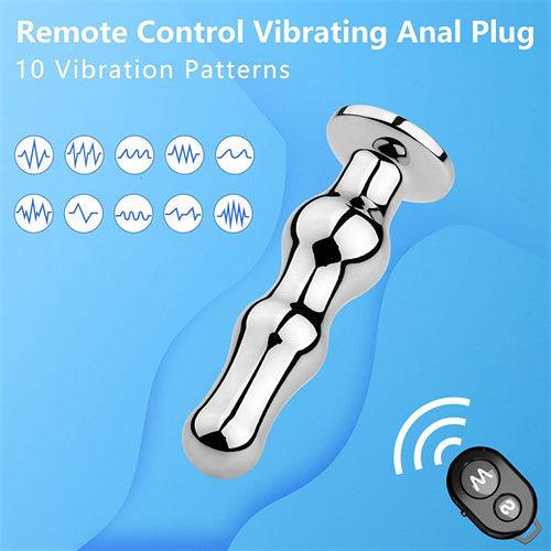 Remote Control Stainless Steel Anal Vibrator Clare - Delightor