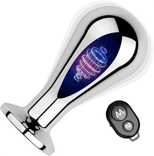 Remote Control Stainless Steel Anal Vibrator Darcy - Delightor