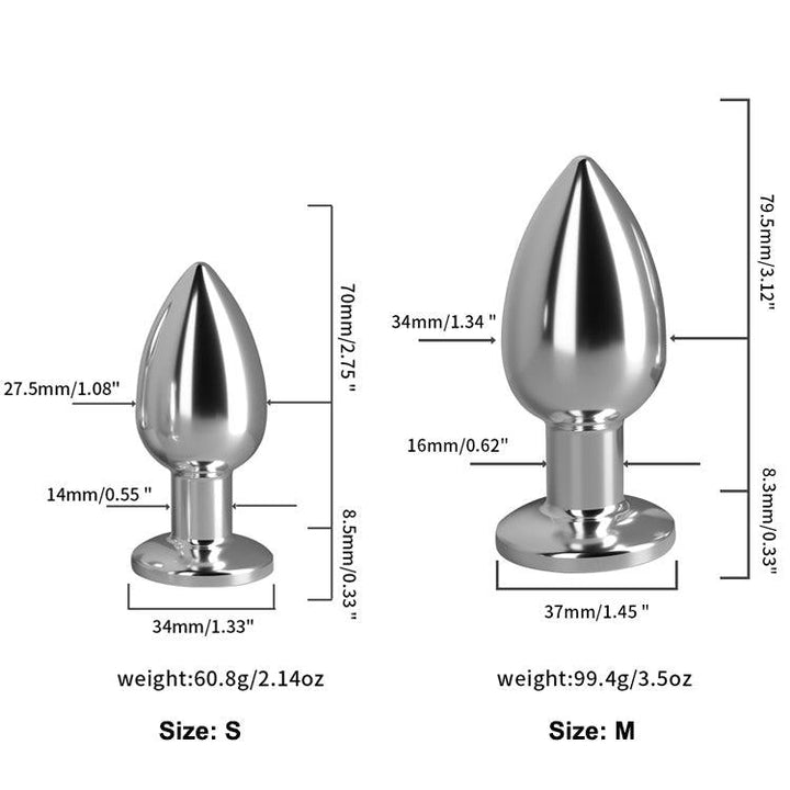 Remote Control Stainless Steel Anal Vibrator Shereve - Delightor