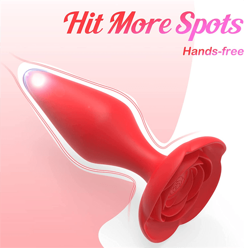 Rose Silicone Butt Plug - Delightor