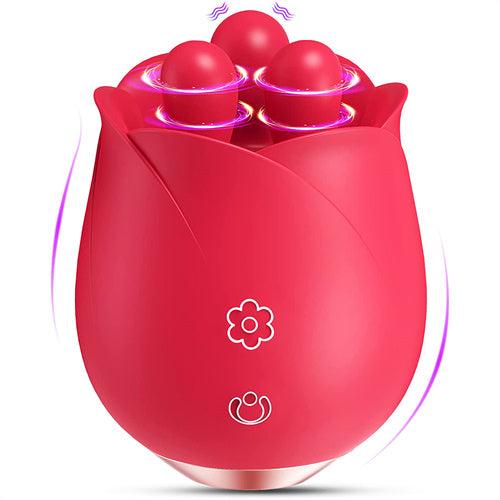 Rose Toy for Woman with Kneading Nubs - Delightor