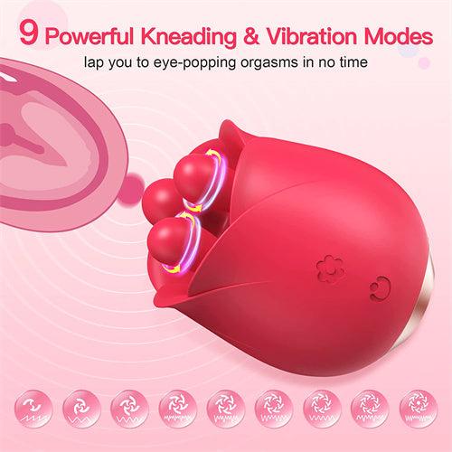 Rose Toy for Woman with Kneading Nubs - Delightor