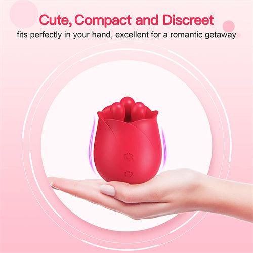 Rose Toy for Woman with Kneading Nubs - Delightor