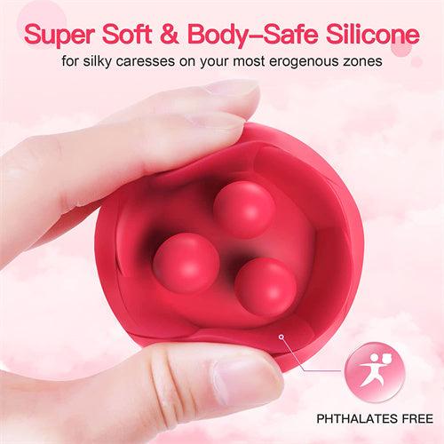 Rose Toy for Woman with Kneading Nubs - Delightor