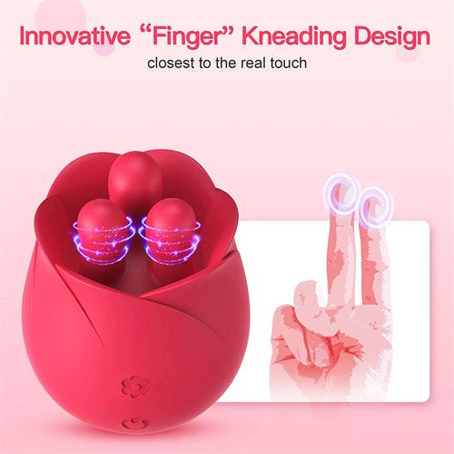 Rose Toy for Woman with Kneading Nubs - Delightor