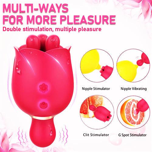 Rose Vibrator with Upgraded Finger Kneading Agnes - Delightor