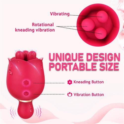 Rose Vibrator with Upgraded Finger Kneading Agnes - Delightor