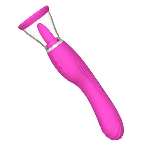 Suction Licking Tongue Vibrator Wand - Delightor