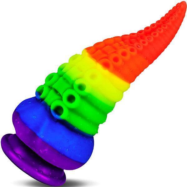 Tentacle G-spot Dildo Rainbow - Delightor