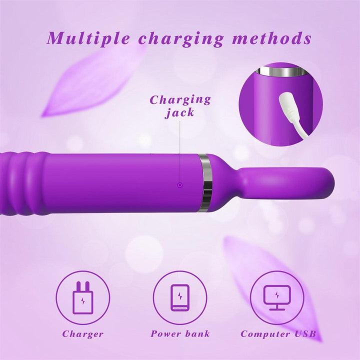 Thrusting Wrench Vibrator Purple - Delightor