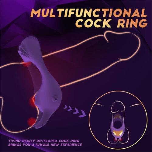 Vibrating Cock Ring with Rabbit Design - Delightor